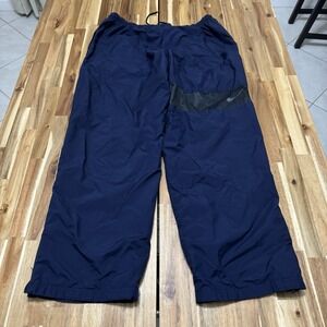 Vintage‎ Nike Track Pants Mens XL Blue Nylon Baggy Wide Leg Lightweight Y2K